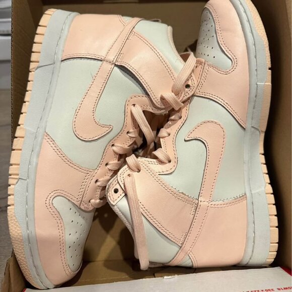 Pink Nike Dunk Highs - Picture 2 of 3